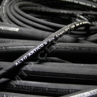 Рукав 1SN DN16 ALTO ARTICO -55C° DIN EN 853 WP 130 BAR SAE 100R1 5/8” 1885 PSI Рукав 1SN DN16 ALTO ARTICO -55C° DIN EN 853 WP 130 BAR SAE 100R1 5/8” 1885 PSI